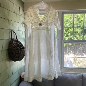 Free people white maxi dress nwot perfect for bridal shoot / events